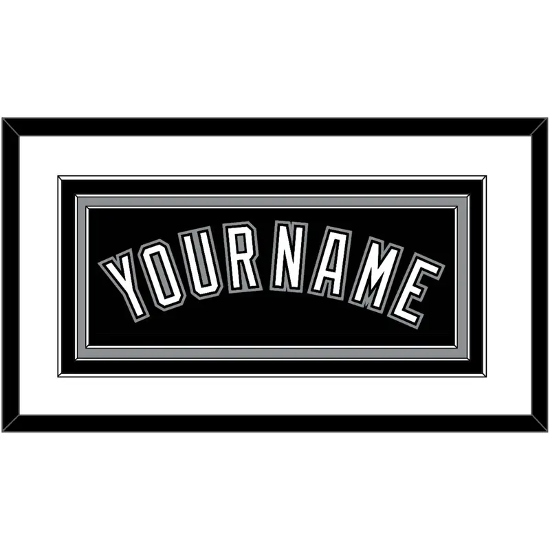 Chicago Name - Alternate Black - Triple Mat 1