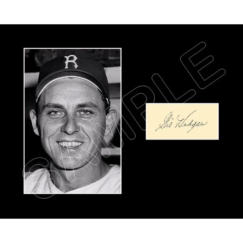 Gil Hodges Matted Photo Display 8X10 - Brooklyn Dodgers - 14