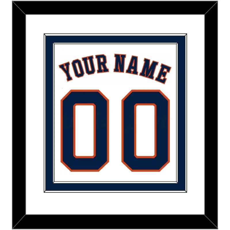 Houston Name & Number - Home White - Double Mat 1