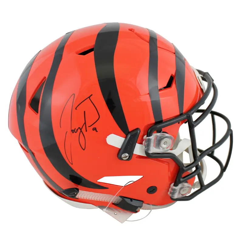 Bengals Joe Burrow Authentic Signed Speed Flex Full Size Helmet Fanatics COA