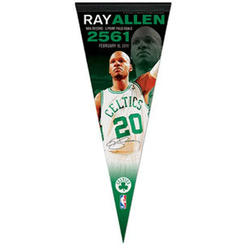 Ray Allen "2561" 3-Point Record Commemorative Pennant (LE /500) - Wincraft Inc.