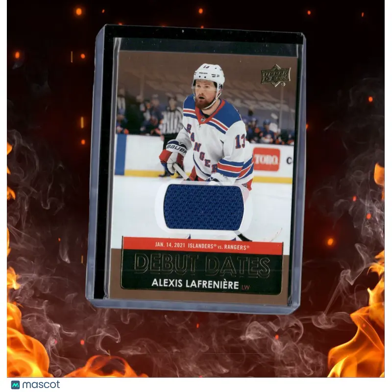 2021-22 Upper Deck Debut Dates Jersey Alexis Lafreniere #59