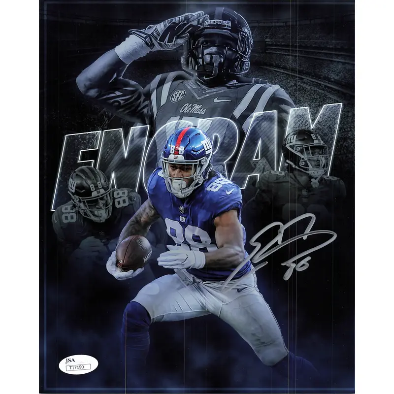 Evan Engram Signed 8x10 photo PSA/DNA New York Giants Autographed