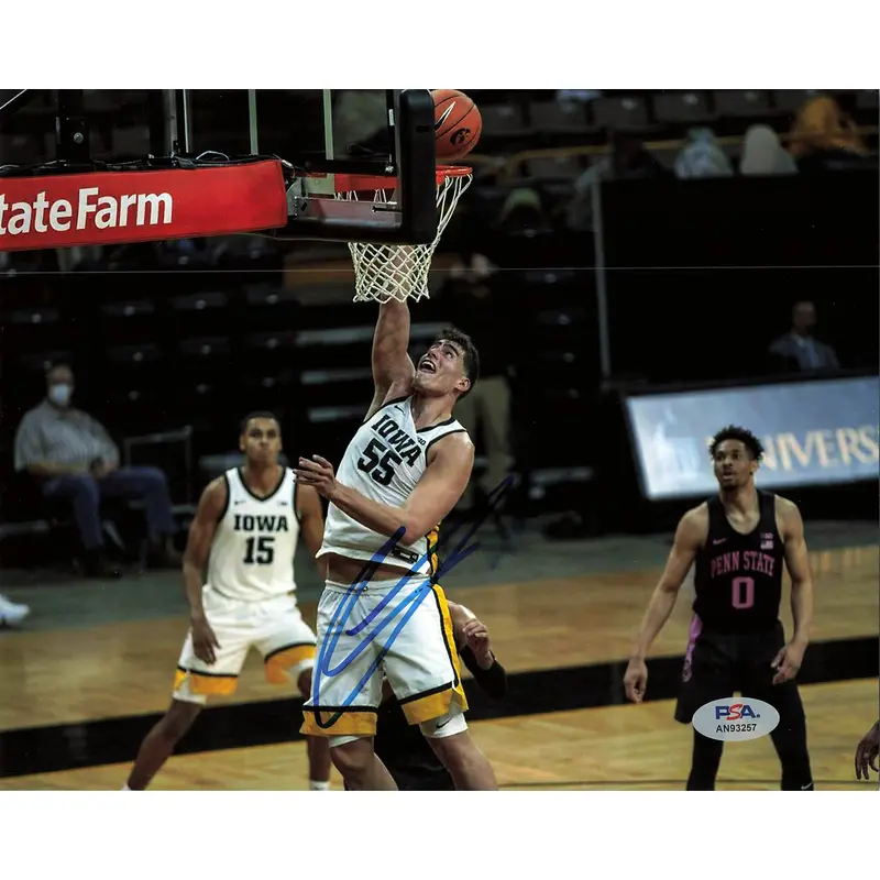 LUKA GARZA signed 8x10 photo PSA/DNA Autographed Iowa Hawkeyes