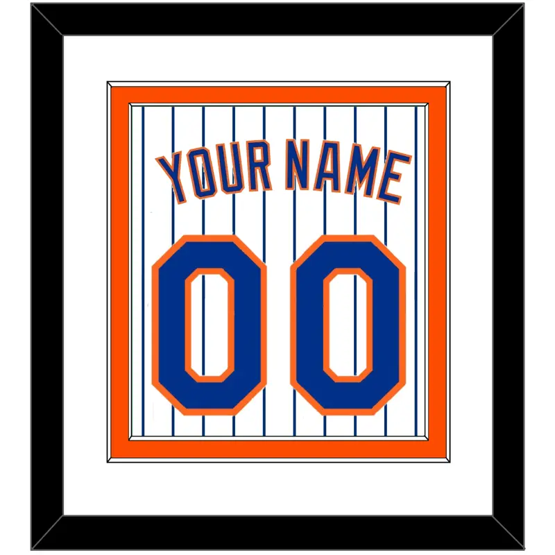 New York Name & Number - Home Pinstripes - Double Mat 2