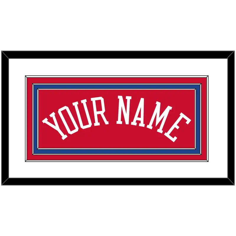 Philadelphia Name - Red Statement - Triple Mat 1