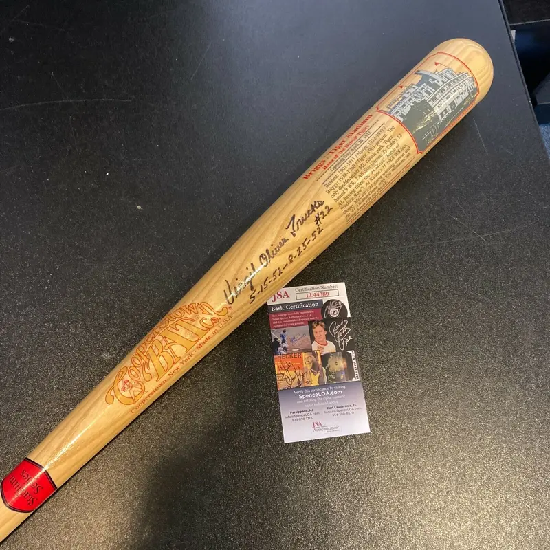 Virgil Oliver "Fire" Trucks Full Name Signed Detroit Tigers Cooperstown Bat JSA