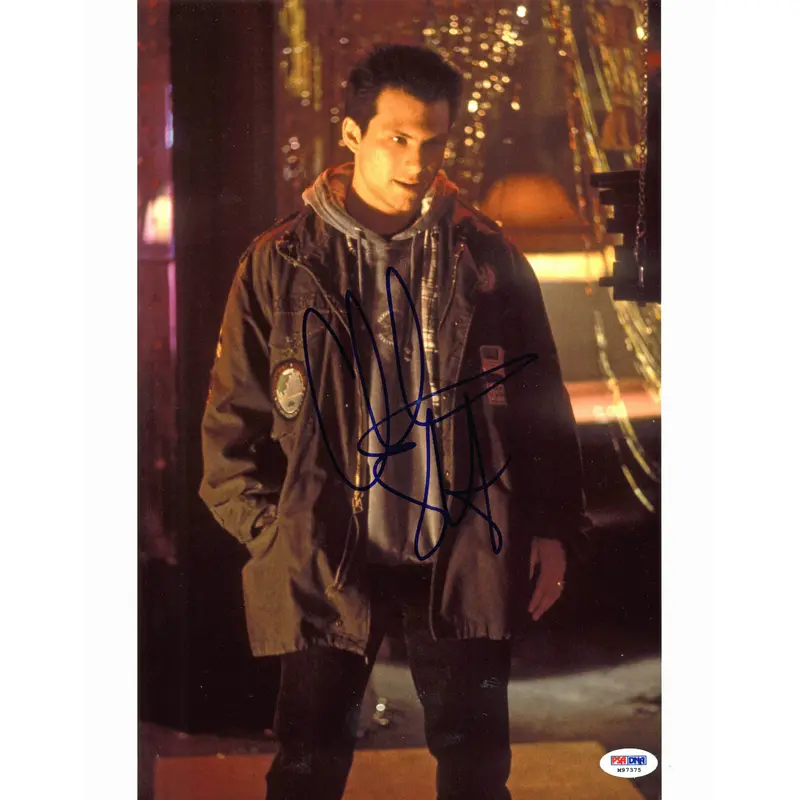 Christian Slater True Romance Authentic Signed 11x14 Photo PSA/DNA #M97375