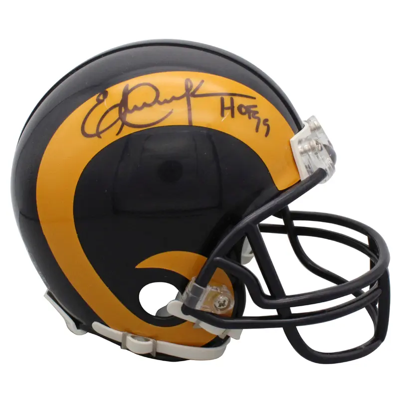Rams Eric Dickerson HOF 99 Authentic Signed Mini Helmet BAS Witnessed