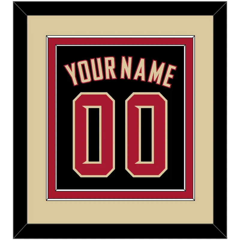 Arizona Name & Number - Alternate Black (2020-2023) - Double Mat 4