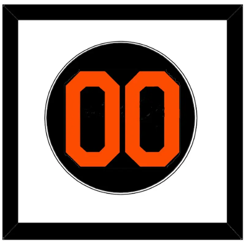 Baltimore Number - Alternate Black - Single Mat 1