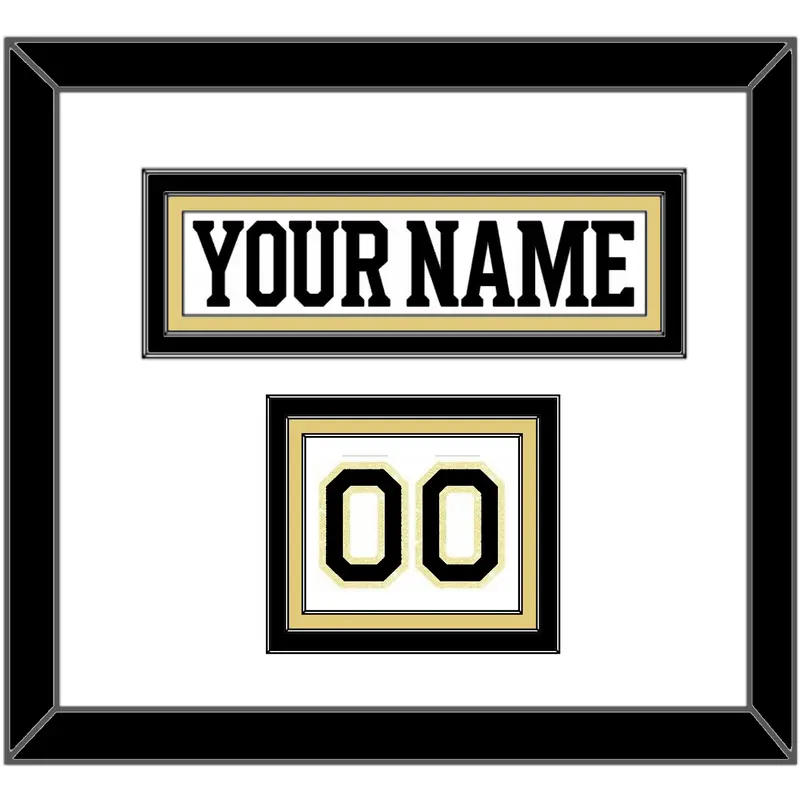 Boston Nameplate & Number (Shoulder) - Centennial Road White - Triple Mat 1