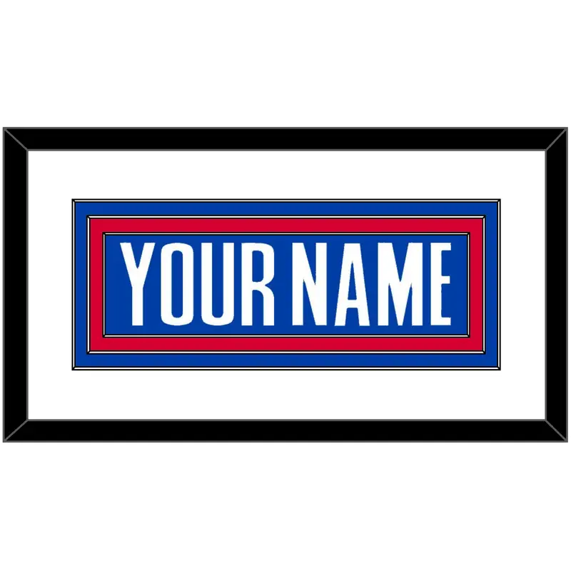 Detroit Name - Road Blue (2001-2017) - Triple Mat 1