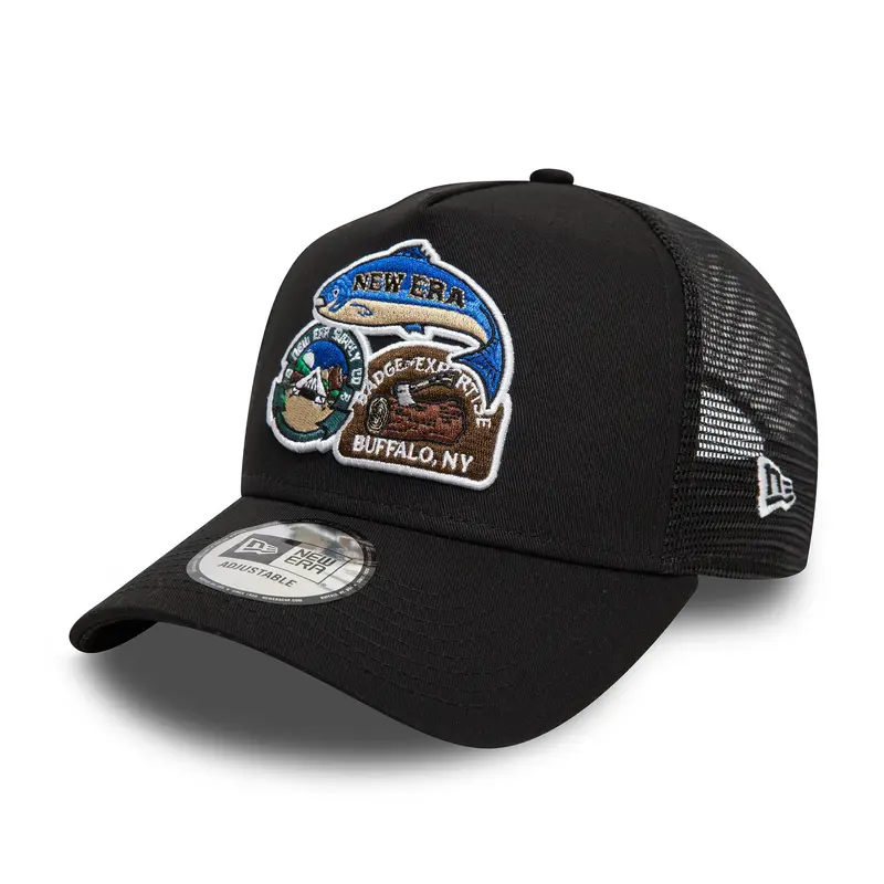 New Era -  NE Outdoor Patch - Trucker Cap - Black