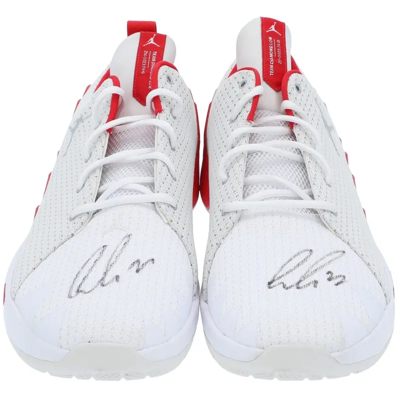Luka Doncic Dual-Signed Jordan Game Model Sneakers Shoes PSA DNA COA
