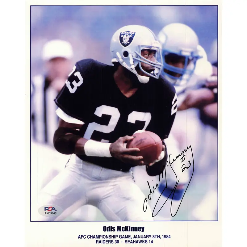 Odis McKinney signed 8x10 photo PSA/DNA Oakland Raiders Autographed
