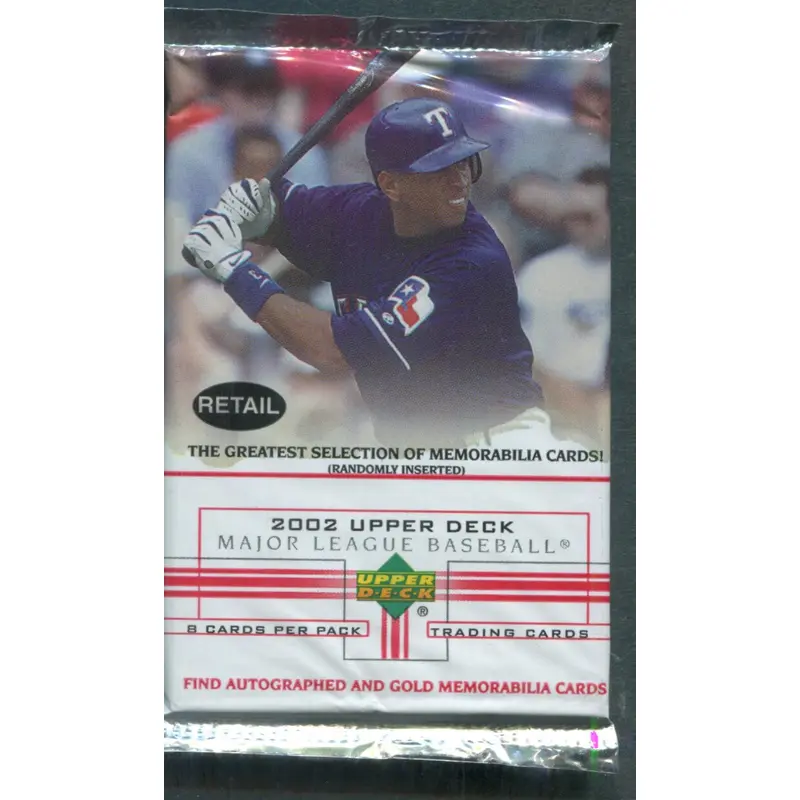2002 Upper Deck Baseball Unopened Series 1 Pack (Retail) (8)