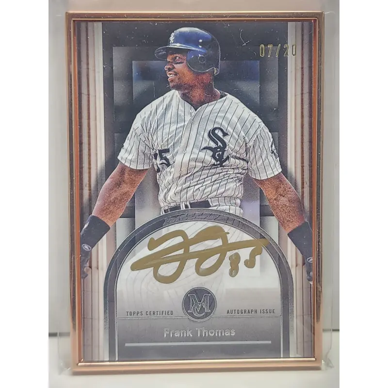 Frank Thomas 2024 Topps Museum Collection Framed Bronze Auto #7/20
