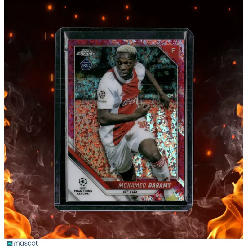 2021 Topps Chrome UEFA Mohamed Daramy Pink Rookie 054/175 #81