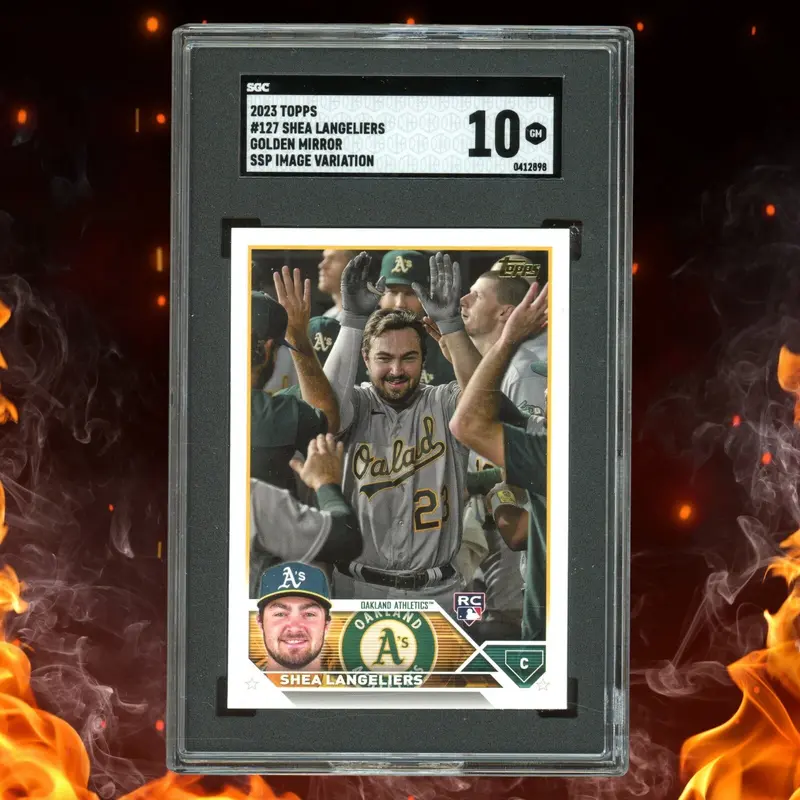 2023 Topps SHEA LANGELIERS Rookie Golden Mirror SSP Image Variation SGC 10 #127