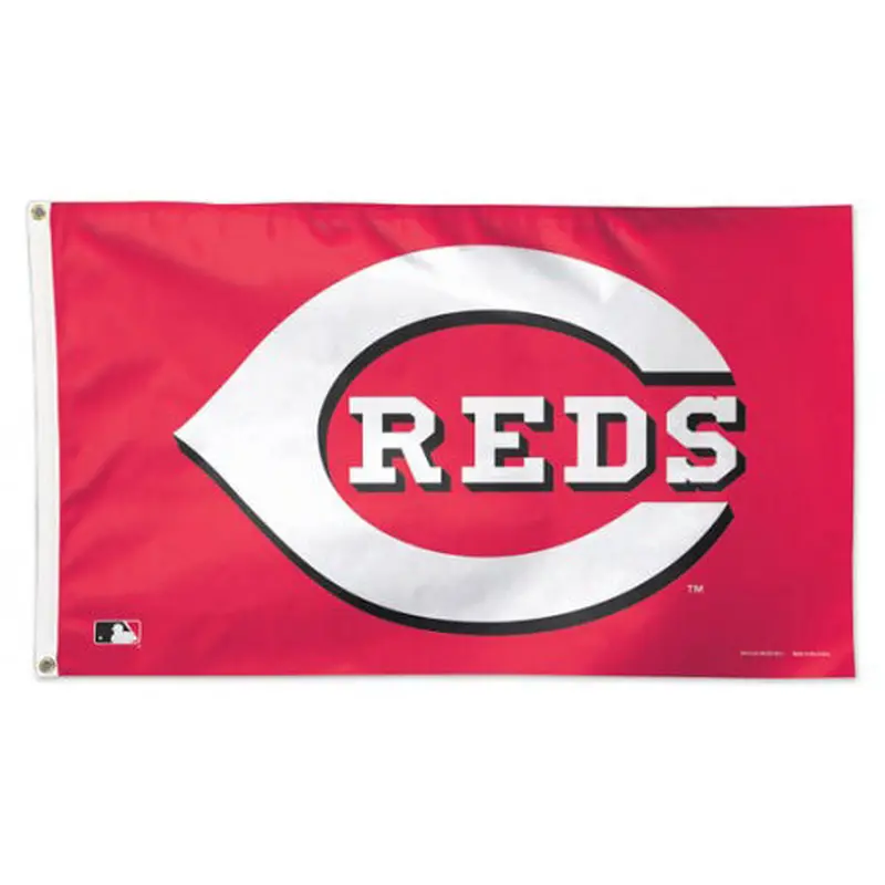 Cincinnati Reds Official MLB Baseball 3'x5' DELUXE-EDITION Team Banner Flag - Wincraft