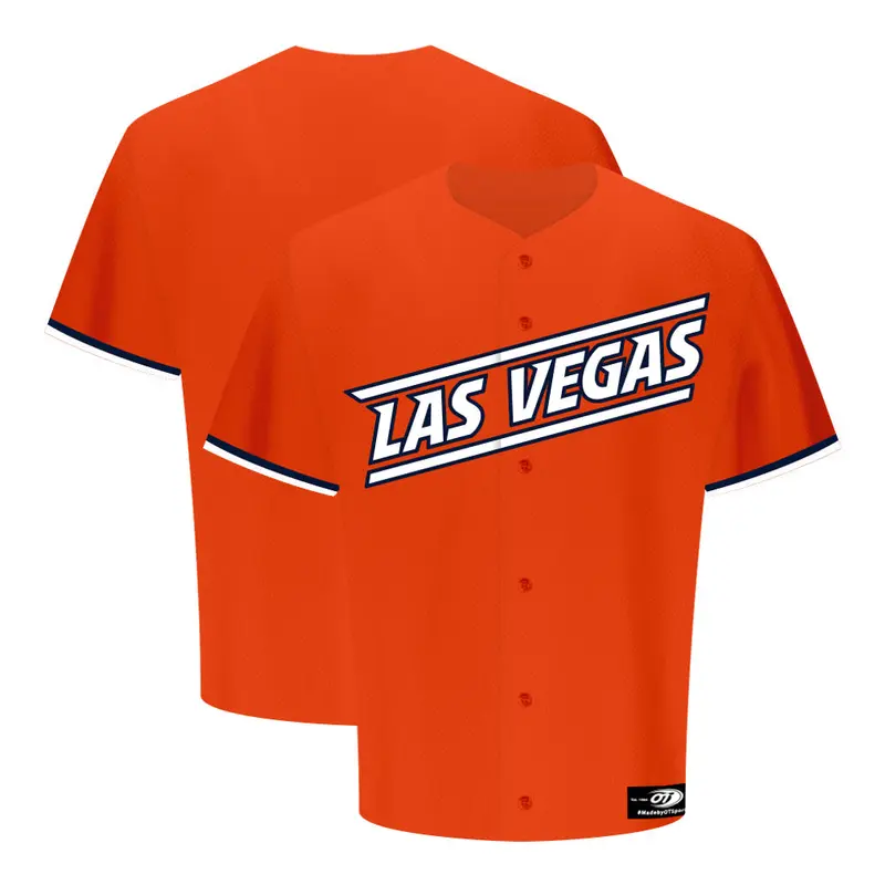 Kids' OT Sports Road Las Vegas Orange Replica Jersey