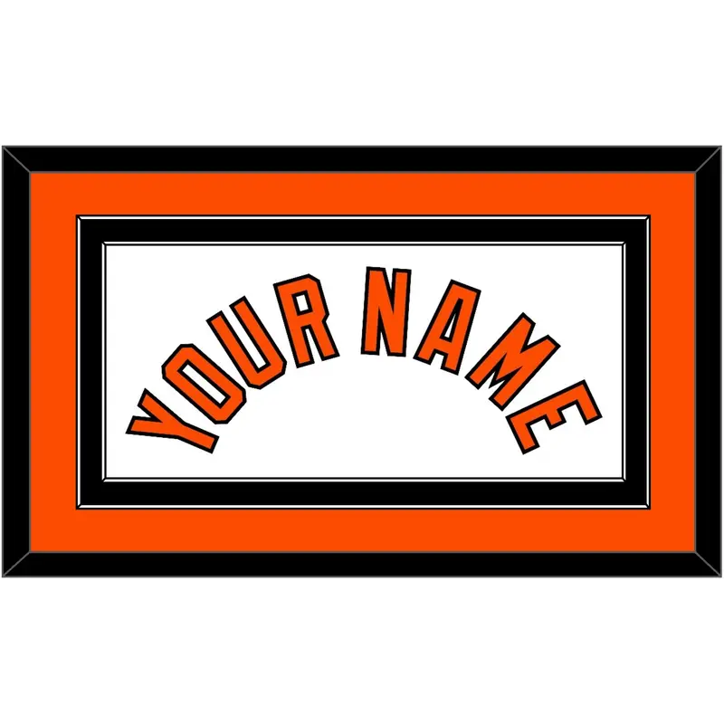 Baltimore Name - Home White - Double Mat 2