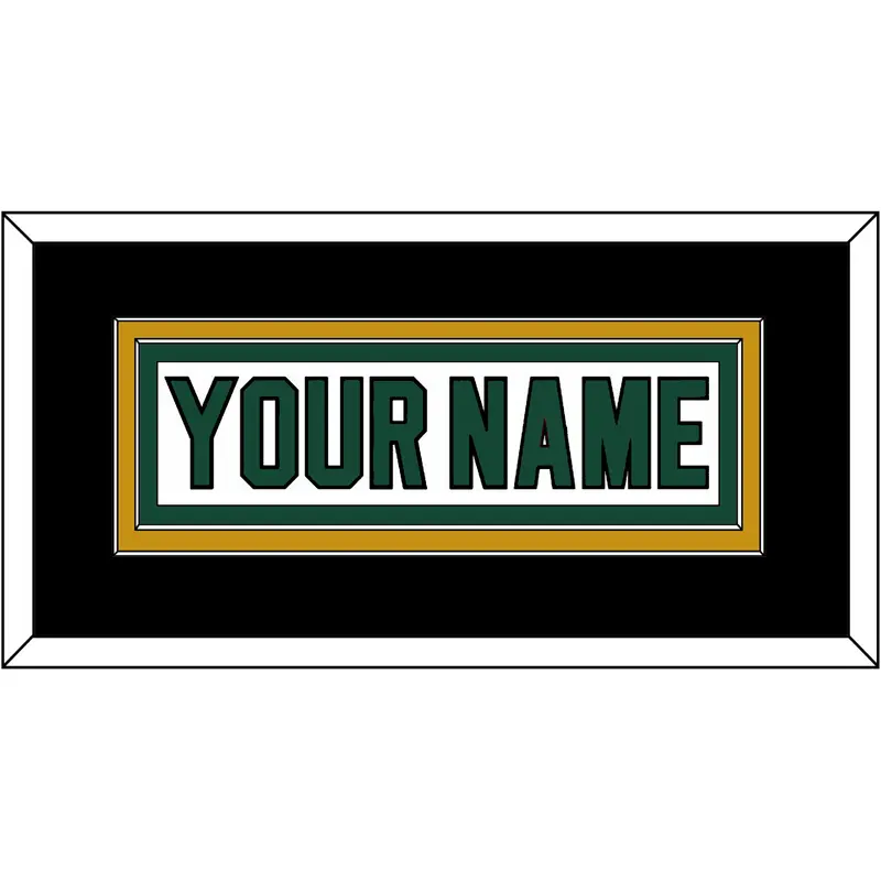 Dallas Nameplate - Home White (1994-1999) - Double Mat 4