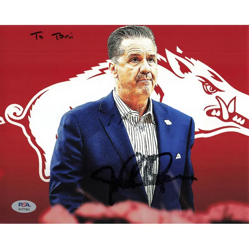 John Calipari Signed 8x10 Photo PSA/DNA Arkansas Razorbacks Autographed