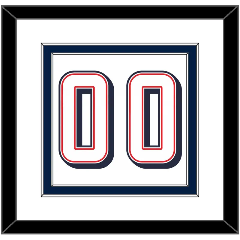 United States Mens Basketball Number - 2024 Olympics Home White - Double Mat 1