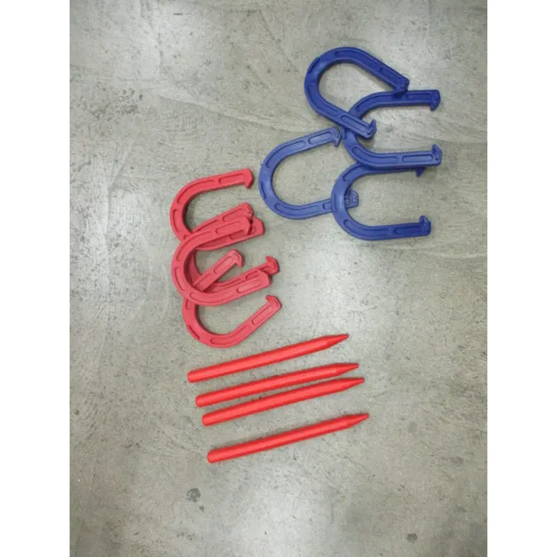 Used Hey Play Rubber Horseshoe Set