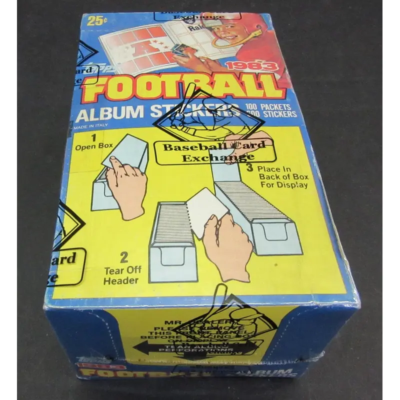 1983 Topps Football Unopened Album Stickers Box (BBCE)