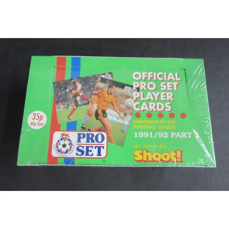 1991/92 Pro Set Soccer (Football) Part 1 Box