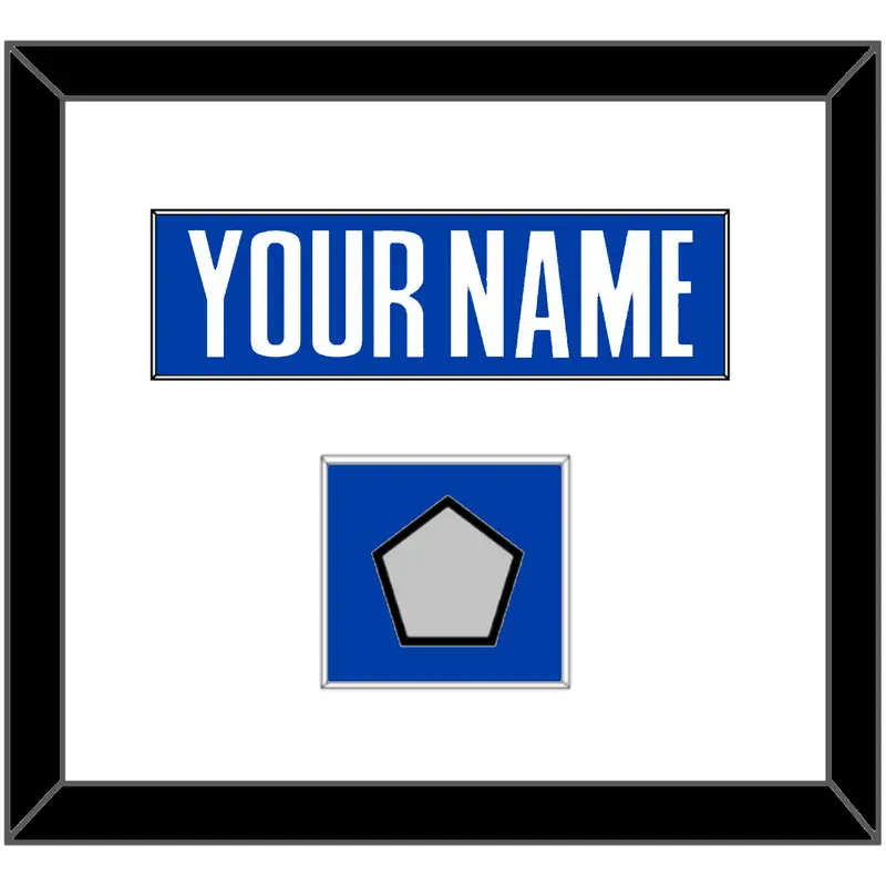Detroit Name & Finals Patch - Road Blue (2001-2017) - Single Mat 1