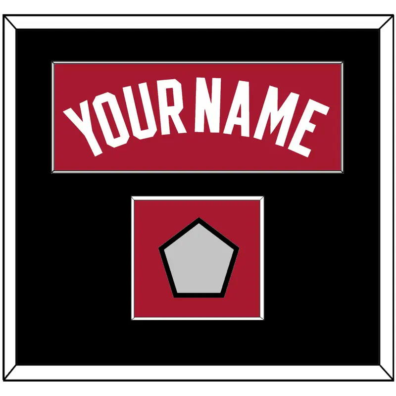 Miami Name & Finals Patch - Alternate Red (2001-2008) - Single Mat 2