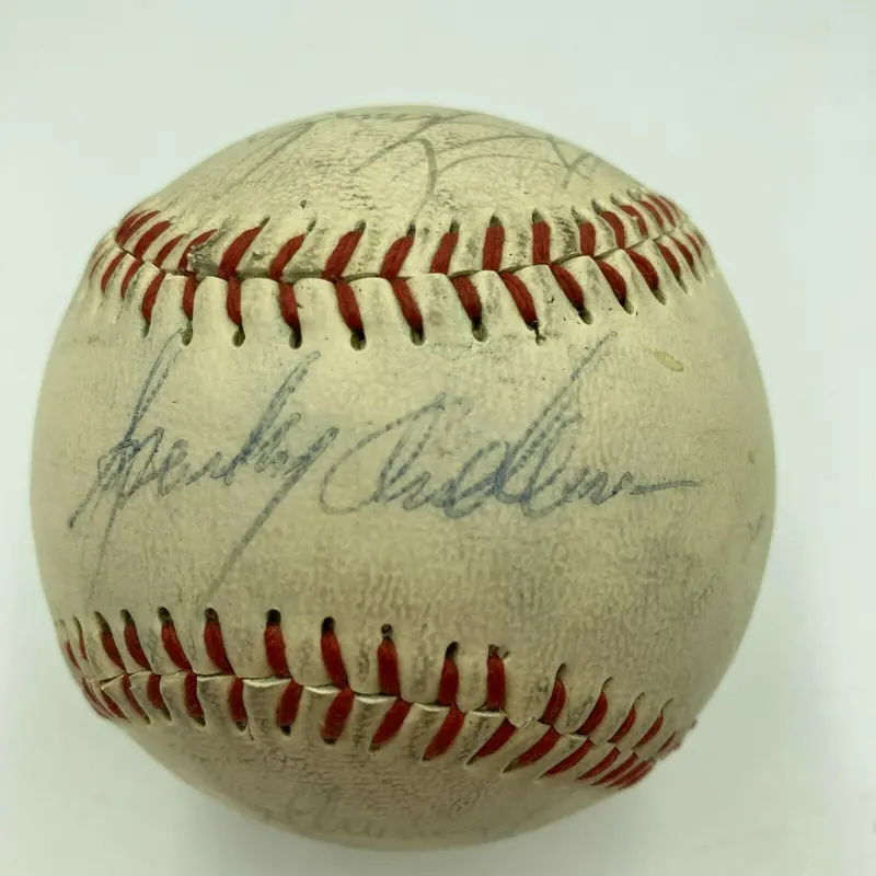 1960's Cincinnati Reds Team Signed Baseball Sparky Anderson Ted Kluszewski