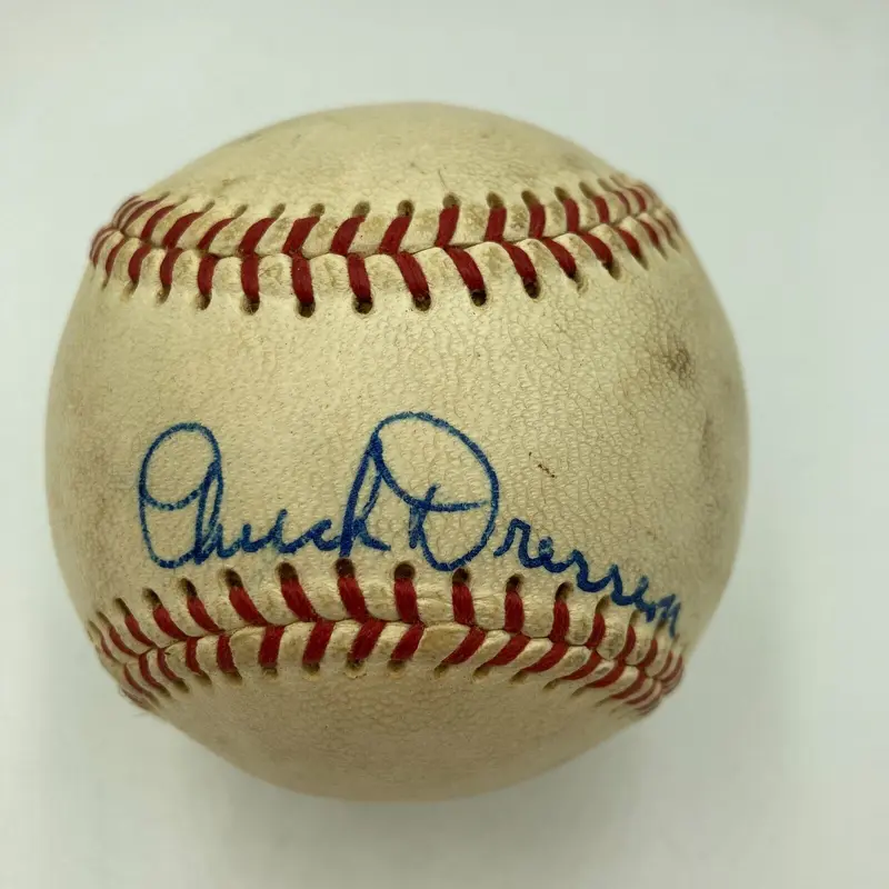 Chuck Dressen Brooklyn Dodgers Manager Signed American League Baseball
