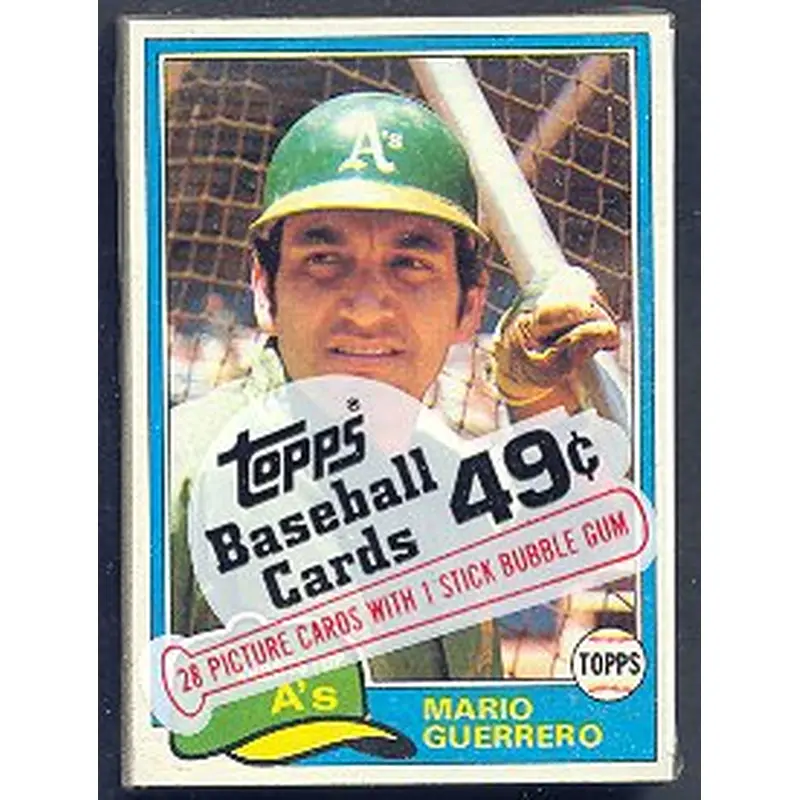 1981 Topps Baseball Unopened Cello Pack