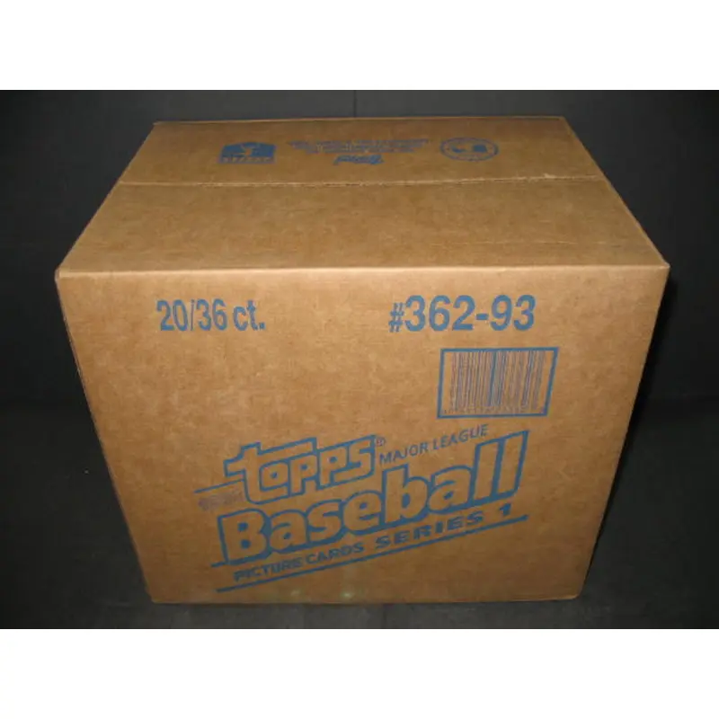 1993 Topps Baseball Series 1 Case (20 Box) (Sealed)