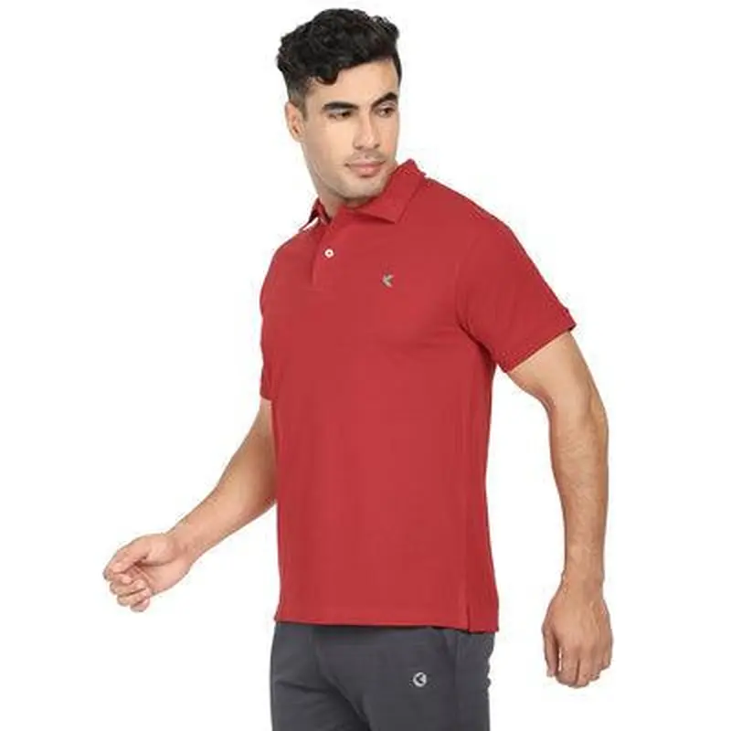 Kronos Cotton Polo All Seasons | Men's | Ferrari Red | KIBI Sports