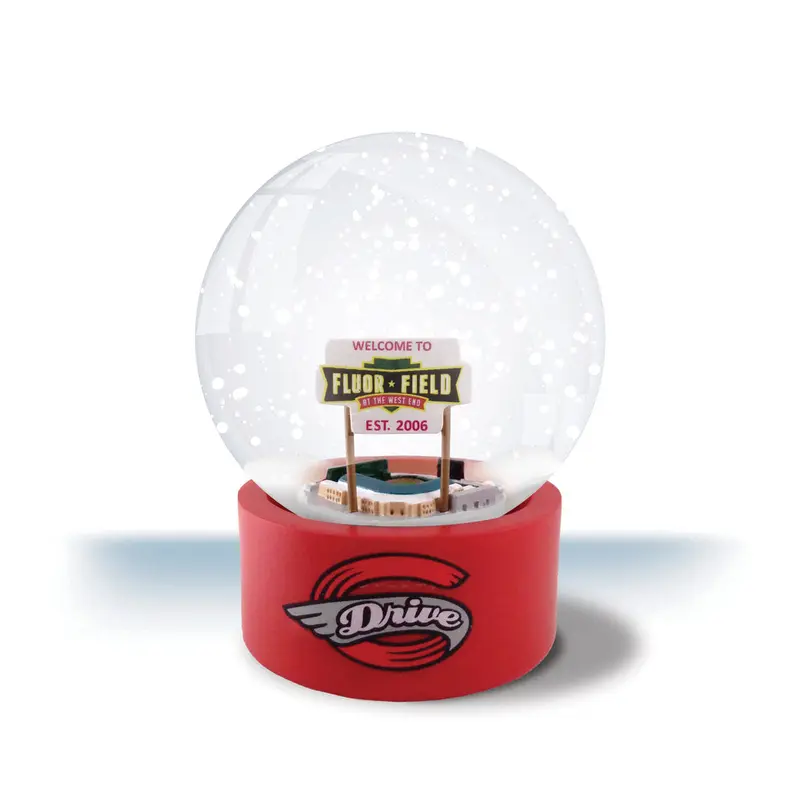 Greenville Drive Fluor Field Snow Globe