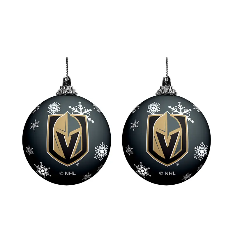 NHL Vegas Golden Knights Light-Up Ornament 2-Pack