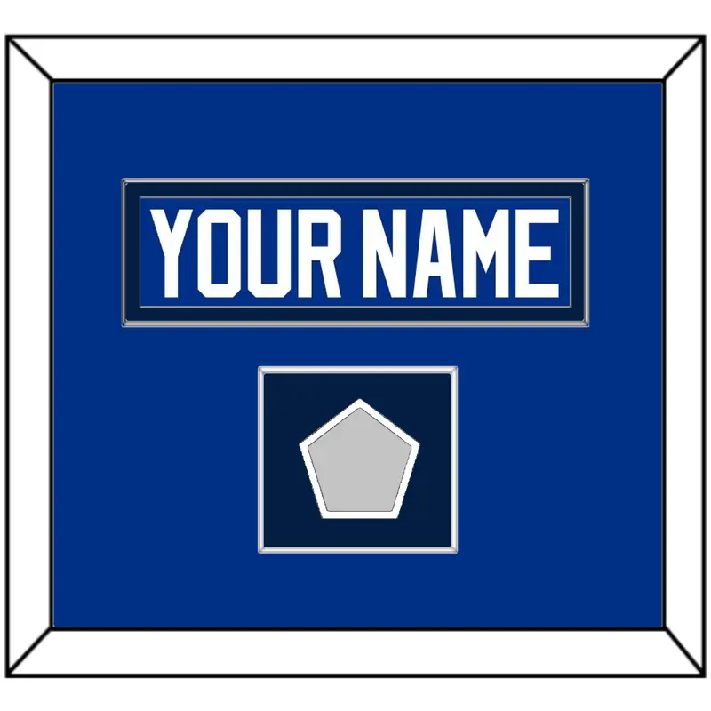 St. Louis Nameplate & Stanley Cup Finals Patch - Home Blue - Single Mat 4