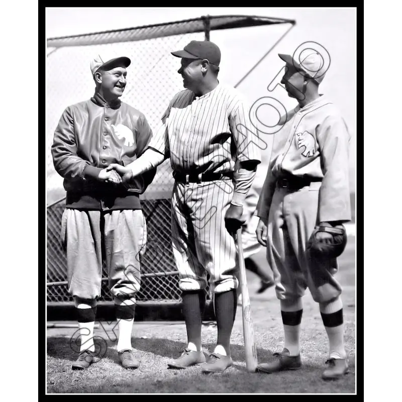 Copy of Babe Ruth Ty Cobb 8X10 Photo - Eddie Collins 1927 Yankees Athletics A's - 2017