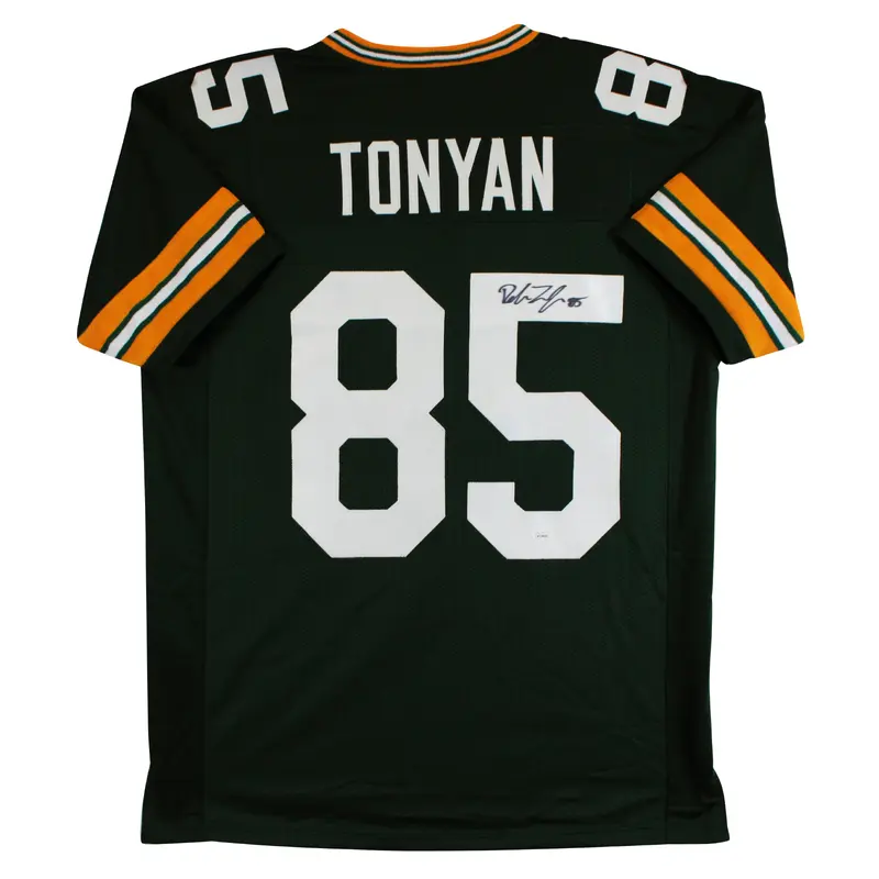 Robert Tonyan Authentic Signed Green Pro Style Jersey JSA Witness #WIT298285