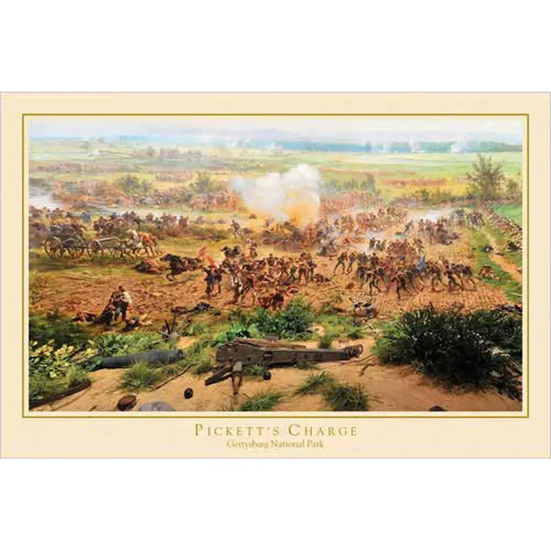 Gettysburg Cyclorama "Pickett's Charge Detail" Civil War Poster - Eurographics Inc.