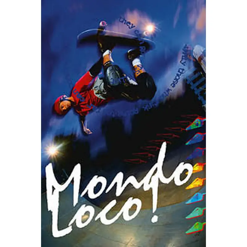 Skateboarding Action "Mondo Loco!" Poster - Eurographics Inc.
