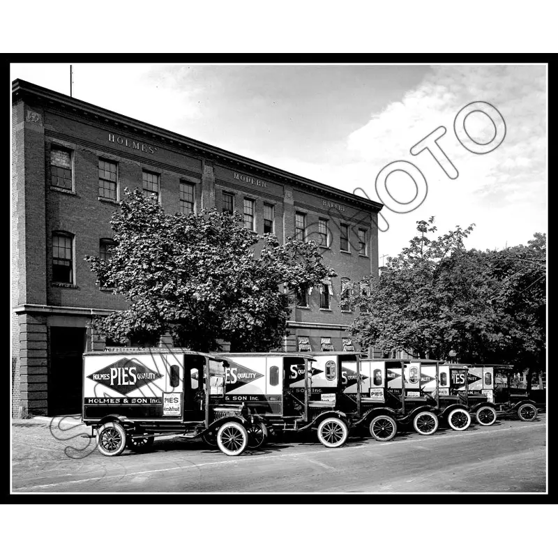 1920 Holmes Bakery Pie Trucks 8X10 Photo - Washington DC - 2333