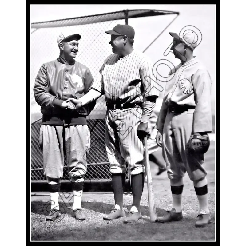 Babe Ruth Ty Cobb 11X14 Photo - Eddie Collins 1927 Yankees Athletics A's - 2018
