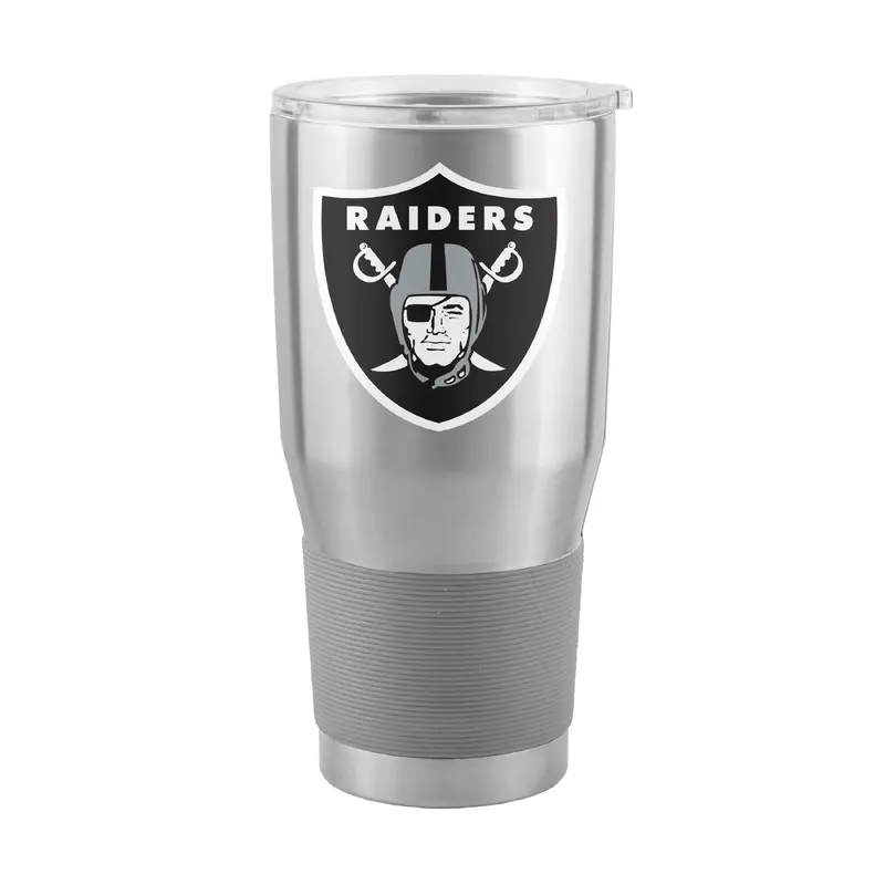 Las Vegas Raiders Silver 30oz Gameday Stainless Steel Tumbler